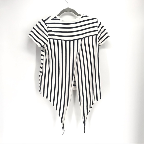 Madewell Striped split back Top - Picture 6 of 6